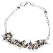 Ankle Bracelet for Kids is Silver & Tiger's Eye Gemstone 17 gms. 7.75  (knklt024)