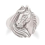 Horse With Mane Ring