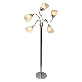 Fl Lamp 5 head dbl shade-CA-BTCTR