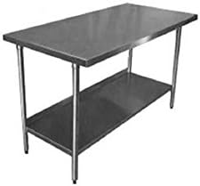 Stainless Steel Work Table 30 In. X 30 In. X 34 In. Garage Restaurant