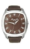 Kenneth Cole NY Mens Brown en cuir occasionnels montre KC1812