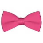 Hot Pink Satin 2 1/2" Bow Tie