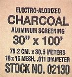 NEW YORK WIRE #13507 30x100'CHAR ALU Screen