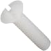 Nylon 6/6 Machine Screw, Flat Head, Slotted Drive