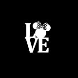 Love Minnie Mouse #1 Car Window Decal Sticker White 4