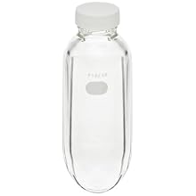 Pyrex Borosilicate Glass Heavy Wall Centrifuge Bottle with GPI 38-400 Thread Finish Screw Cap, 200mL Capacity (Case of 12)
