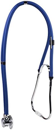 hermeshine TM Dark Blue Professional Dual Head EMT Home Stethoscope for Doctor Nurse Vet Medical Student Health Blood