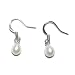 Teardrop Pearl Earrings with Metal Earwires