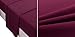 Honeymoon 1800T Brushed Microfiber 4PC Bedding Sheet Set, Sheet & Pillowcase Sets - Queen, Purple Eggplant