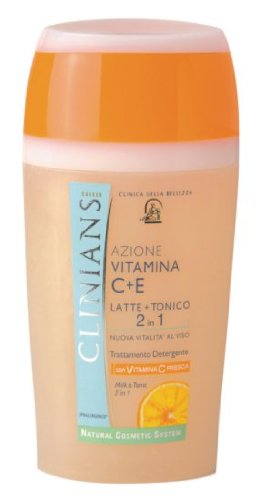 CLINIANS Reinigungsmilch Gesichtshaut 2in1 Vitamin C+E 200ml Preisvergleich