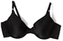 Maidenform Women's One Fabulous Fit Tailored Demi Bra, Black, 38C