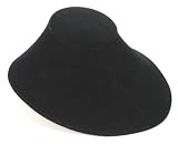 KCF 49118 Jewelry Bust for Necklace or Pendant, Black Velvet, 4 Inches High