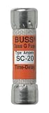 Circuit Breakers, Fuses & Load Centers: Bussmann #BP/SC-20 2PK 20A SC Cart Fuse