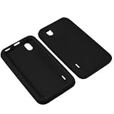 Eagle Soft Sleeve Gel Cover Skin Case for Sprint LG Marquee LS855 -Black