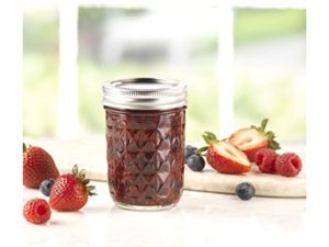 Kerr Half Pint (8-oz.) Quilted Crystal Jelly Jars, Set of 12-image