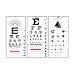 Graham Field Kindergarten Plastic Eye Chart 22" x 11"