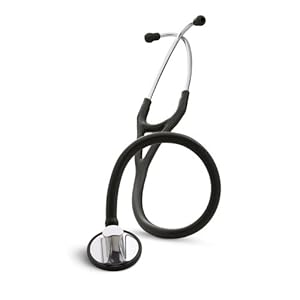 3M Littmann Master Cardiology Stethoscope, Black Tube, 27 inch, 2160