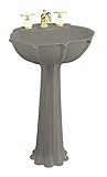 IMAGE OF Kohler K-2099-1-K4 Anatole Pedestal Lavatory with Single-Hole Faucet Drilling, Cashmere