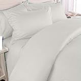 Organic Cotton 340 Thread Count White Queen Duvet Cover