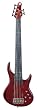 MTD Kingston "The Z" Bass Guitar (6 String, Fretless with Lines, Transparent Cherry)