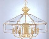 Maxim 90330CLPB Bound Glass 7-Light Chandelier Polished Brass Clear Glass