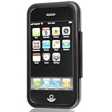 Apple iPhone 3G Metal Aluminum Hard Case - Book Type (Black)