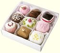 Petit Fours petiteRose set of 9
