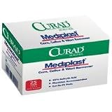 Medline Curad MediPlast for Corns, Calluses and Warts, 2 x 3, 150/cs