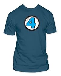 Fantastic Four Logo Light Navy T-Shirt Tee