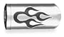 Show Chrome Anti-Roation Pegs & Clamp Set - Flame , Finish: Chrome 21-303P