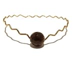 Smoky Quartz Bracelet 02 Bangle Gemstone Gold Zig Zag Brown Faceted Crystal 7.5