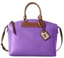 Dooney & Bourke Dillen Leather Satchel Lavender/tan