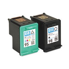 3 Pack (2BK+1C) Hp- No.98 & No. 95 Black and Tri-color Remanufactured Ink