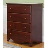 Amelia 4 Drawer Dresser Finish: Matte Cherry