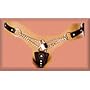 Unique y2Clothes Sexy Leather Chastity G-Belt with Lock and Keys - Black - One Size Fits Most Plain Package