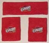 For Barefeet NBA Team Headband/Wristband Set (One Size, Cleveland Cavaliers)