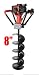 XtremepowerUS V-Type 55CC 2 Stroke Gas Post Hole Digger W/8