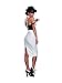 Dreamgirl Costumes Women's Dirty Work, White/Black, Large