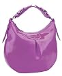 Dooney Bourke Patent Leather Luisa Hobo Shoulder Bag Purple