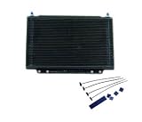 B&M 70273 SuperCooler Black Aluminum Fluid Cooler