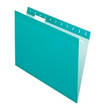 Pendaflex  Hanging Folder, Aqua, 1/5 Tab, Letter, 25 Box, 4152 1/5 AQU