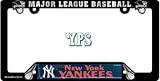 New York Yankees Black Plastic License Plate Frame