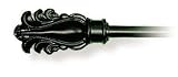 Review ArtExpression  / Feather Black - Artist: Hanging Rod - Fabric Size: 108.00 by 44.00 inches Wall Tapestry with hanging rods and tassels included