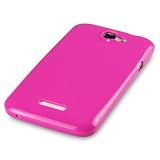 HTC ONE X TPU SILIKON H�LLE CASE COVER IN PINK, QUBITS RETAIL VERPACKUNGvon "QUBITS"