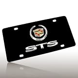 Cadillac STS Black License Plate