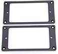 Generic Metal Flat Humbucker Pickup Mounting Ring Black Pack of 2