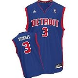 Adidas Detroit Pistons Rodney Stuckey Youth (Sizes 8-20) Revolution 30 Replica Road Jersey Medium