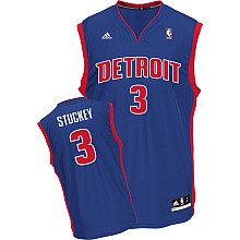 Adidas Detroit Pistons Rodney Stuckey Youth (Sizes 8-20) Revolution 30 Replica Road Jersey Extra Large