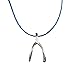 Dogeared Make a Wish Big Sterling Silver Wishbone Charm Necklace - 16