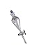 Corning Pyrex Borosilicate Glass Pear-Shaped Squibb Separatory Funnel with Polyethylene Standard Taper Stopper and PTFE Standard Stopcock, 500ml Capacity (Case of 4)